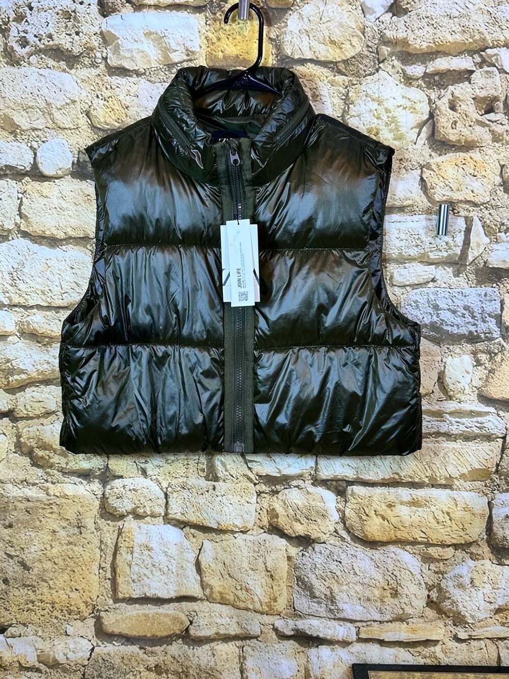 Zara Shiny Quilted Puffer Vest